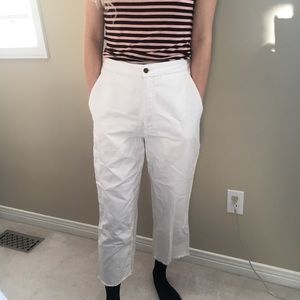 Vintage White Cropped Pants